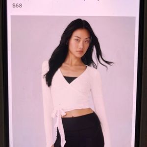 Nike Yoga knotted wrap top. Small.